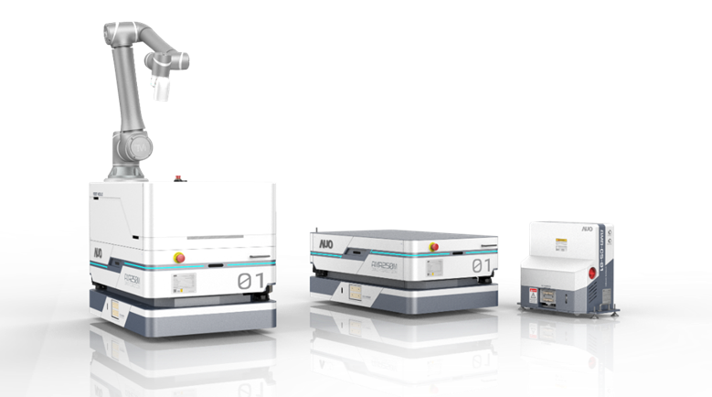 918搏天堂數位開發的自主式移動機器人（AMR250M），搭配全向輪並結合AI演算法、2D LiDAR、3D攝影機等技術，協助客戶實現產線全自動化